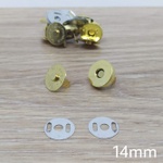 Botão de ímã SIMPLES 14mm - Dourado (pacte com 5 jogos)